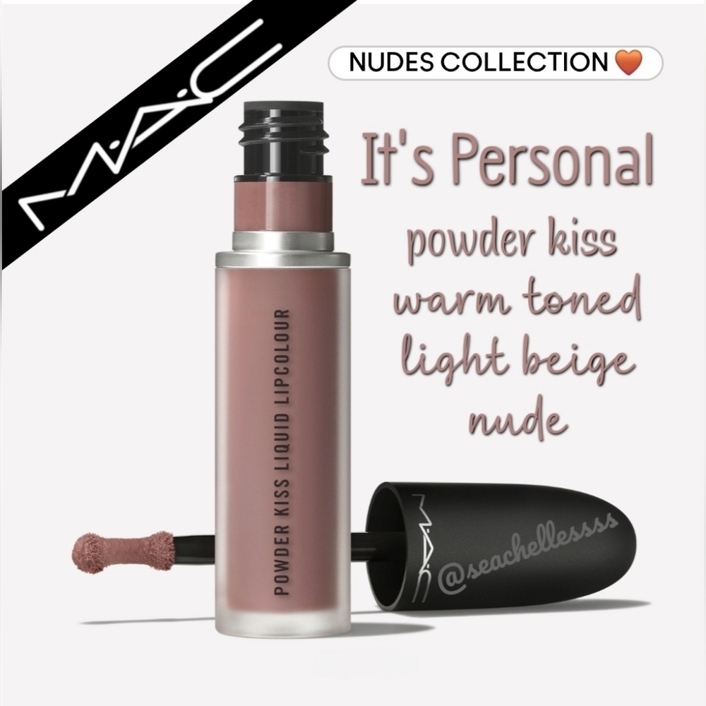Mac Cosmetics Powder Kiss Liquid Lipstick It's Personal Nude Brand New in Box